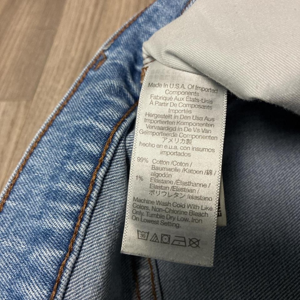 Madewell The Perfect Vintage Wide Leg Crop Jean in Caitlin Wash Blue Size 28 - Picture 7 of 8